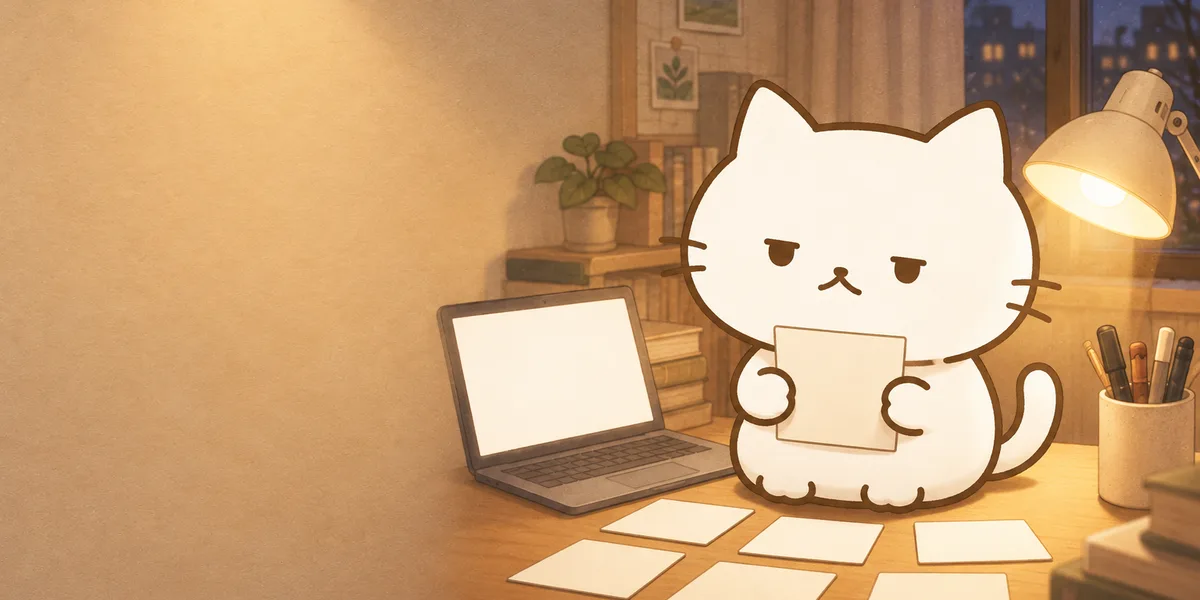 수시 원서 카드 6장을 손에 든 교복 차림 점냥이